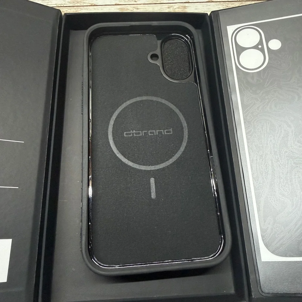 dbrand Grip Case iPhone 16 Plus MagSafe Triple Black skin New Open Box